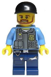 LEGO Minifigure-Police - LEGO City Undercover Elite Police Officer 1-Town / City / Police-CTY360-Creative Brick Builders